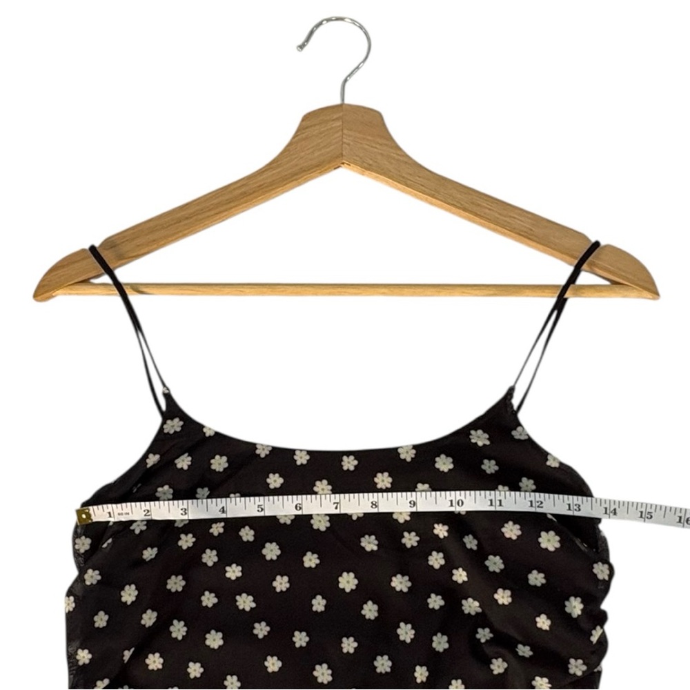 BP Black Daisy Floral Spaghetti Strap Mesh Slip Dress Women’s Small Y2K 90s NWT - Picture 8 of 9